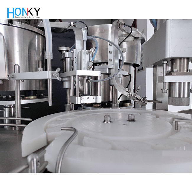 10ml Vial Liquid Filling Capping Machine 25BPM per fabbricazione liquida di piccolo Pharma in lotti