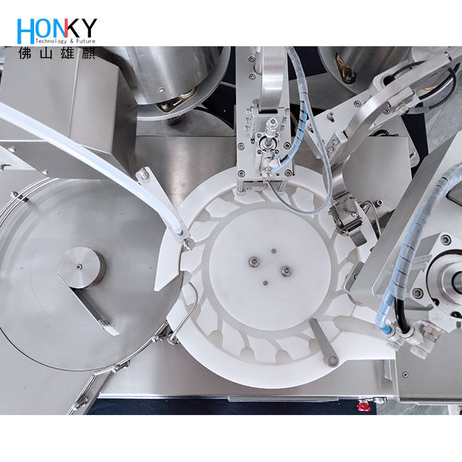 10ml Vial Liquid Filling Capping Machine 25BPM per fabbricazione liquida di piccolo Pharma in lotti