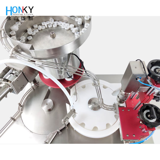 Macchina di riempimento di olio essenziale in acciaio inossidabile con capacità da 2 a 25 ml e sistema di controllo PLC per un'automazione precisa