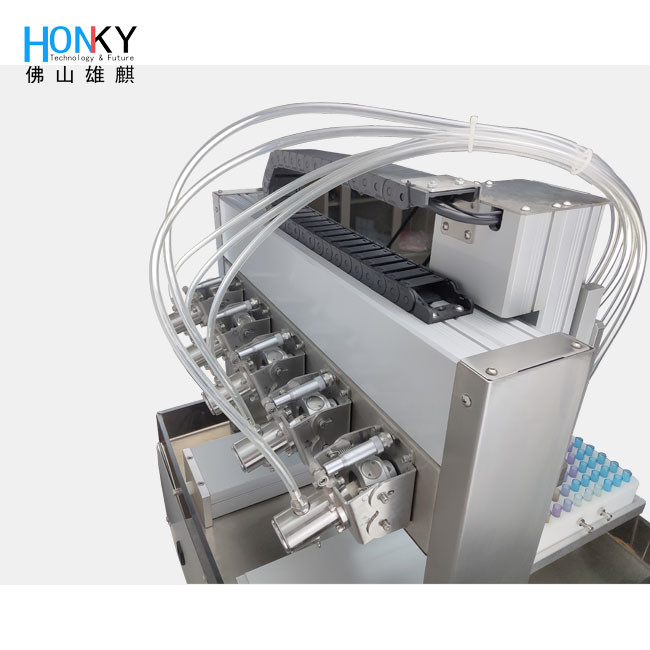 Desktop Using Small Business High Speed 2ml Liquid Filling Machine With XYZ Filling System For Cosmetci Industry Using