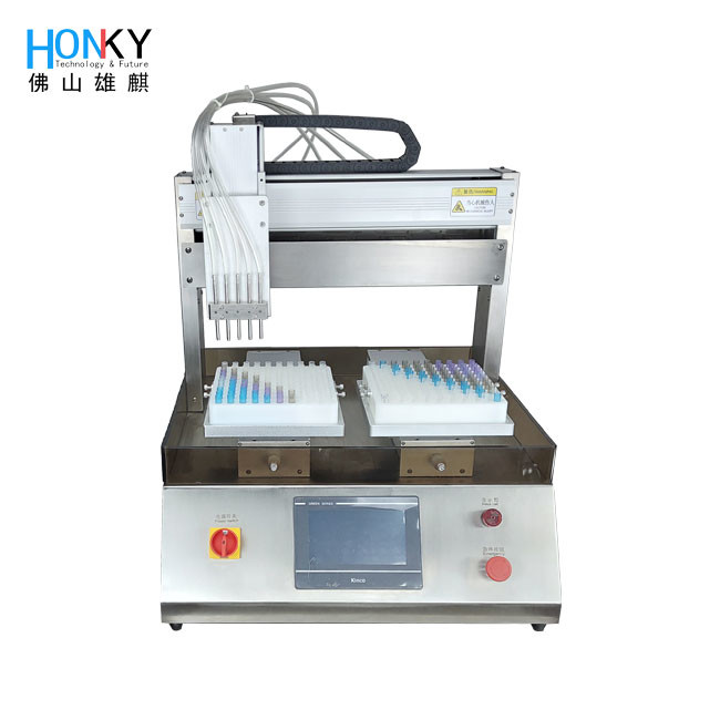 Desktop Using Small Business High Speed 2ml Liquid Filling Machine With XYZ Filling System For Cosmetci Industry Using
