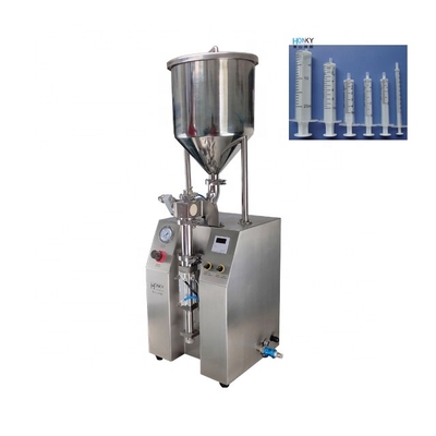 Macchina di riempimento liquido da scrivania in acciaio inossidabile con due teste di controllo PLC