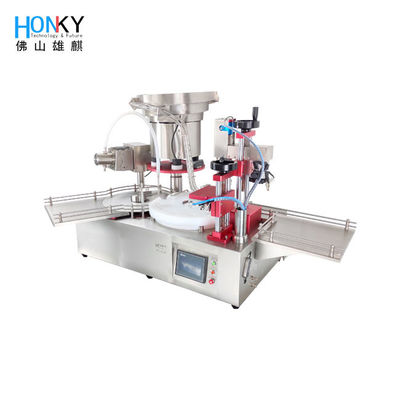 Macchina di riempimento e tappo per flaconcino liquido a bioreattore automatico da 2 ml con funzione di caricamento del tappo per l'uso in panca pulita
